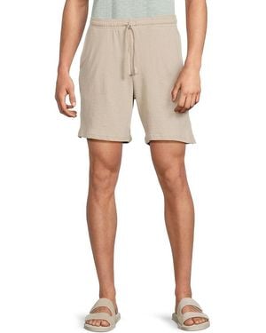 Onia Slub Textured Cotton Shorts - Natural