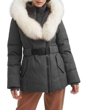 Toboggan Canada Eva-B Faux Fur Sweetheart Down Jacket - Black