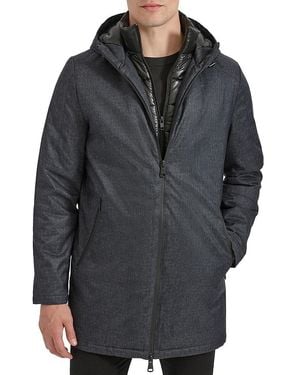 Kenneth Cole Hooded Puffer Jacket - Black