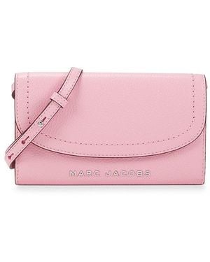 Marc Jacobs Logo Leather Crossbody Bag - Pink