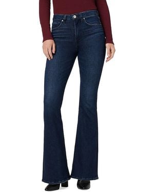 Hudson Jeans High-Rise Flared Cotton Jeans - Blue