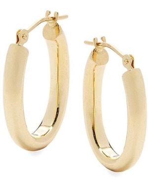 Saks Fifth Avenue 14K Hoop Earrings - White