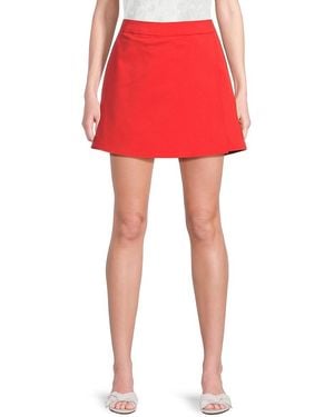 Saks Fifth Avenue Solid Skort - Red