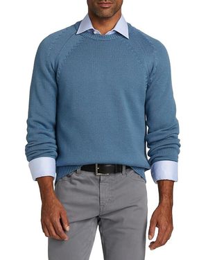 Saks Fifth Avenue Wool Raglan-Sleeve Sweater - Blue