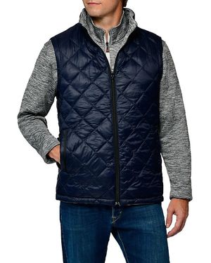 Thermostyles Diamond Quilted Reversible Vest - Blue