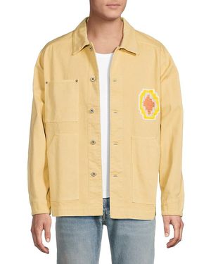 Marcelo Burlon Macrame Cross Cotton Jacket - Natural