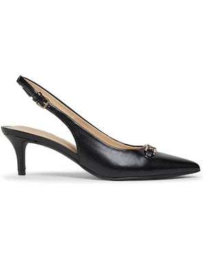 Tommy Hilfiger Tienna 50Mm Buckle-Detail Slingback Court Shoes - Metallic