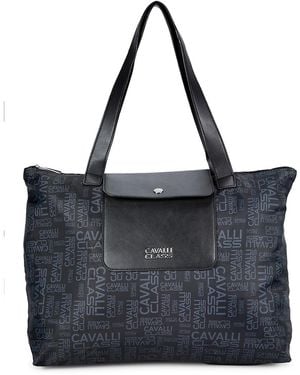 Cavalli Class by Roberto Cavalli Monogram Tote - Black
