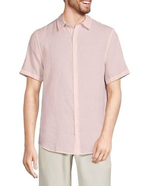 Onia Linen Blend Shirt - Pink