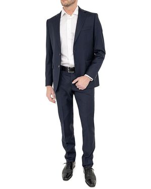 PINOPORTE Antony Modern Fit Wool Blend Suit - Black