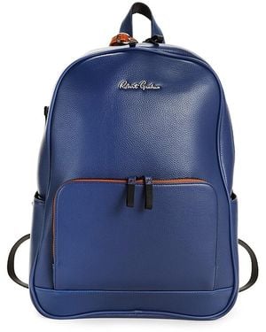 Robert Graham Floral Faux-leather Backpack Bag - Blue