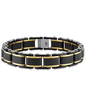 Esquire Ip Two-Tone Stainless Steel Bracelet - Black