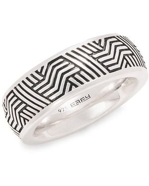 Effy Engraved Band Ring - White
