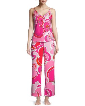 Natori Nami Print Pyjamas - Pink