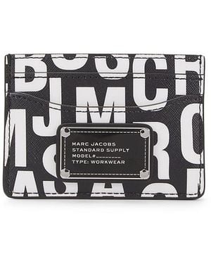Marc Jacobs Logo-Print Pvc Card Case - Black