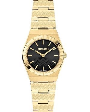 Missoni Milano 29mm Ip Yellow Goldtone Stainless Steel Bracelet Watch - Metallic