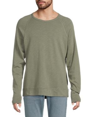 Onia Raglan Crewneck Cotton Jumper - Green