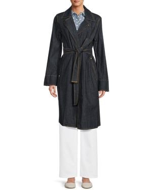 Tommy Hilfiger Denim Trench Coat - Black