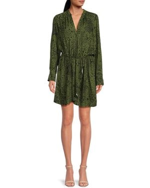 Zadig & Voltaire Rinka Print Mini Dress - Green