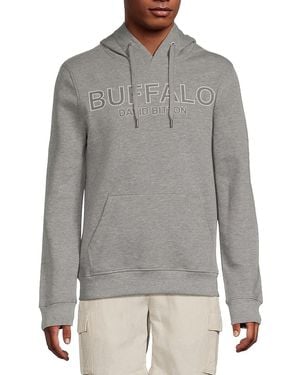Buffalo David Bitton Fabison Logo Hoodie - Grey