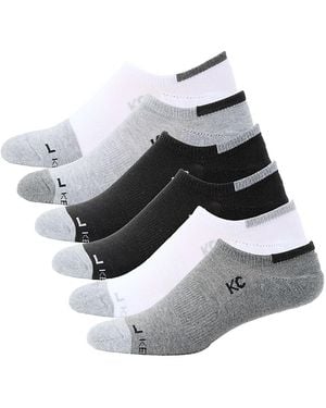 Kenneth Cole 6-pack No Show Socks Set - Grey