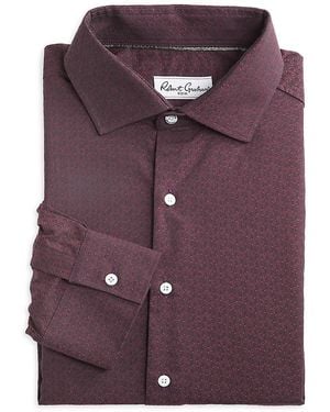 Robert Graham Paisley Cotton Modern Fit Dress Shirt - Purple