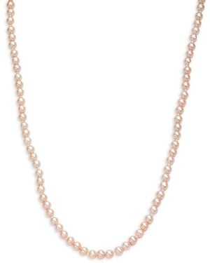 Effy Sterling &5-7Mm Round Freshwater Pearl Necklace - Natural