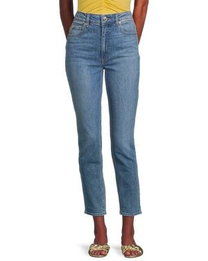 10 Crosby Derek Lam High-Rise Cropped Slim Jeans - Blue