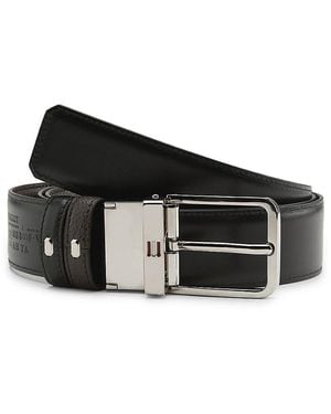Bally Reversible Leather Belt - Black
