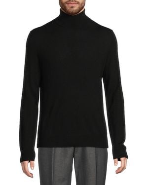 Saks Fifth Avenue Merino Wool-blend Turtleneck Jumper - Black