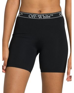 Off-White c/o Virgil Abloh Logo Waist Bike Shorts - Black