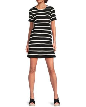 Rag & Bone Colette Striped A-Line Minidress - Black