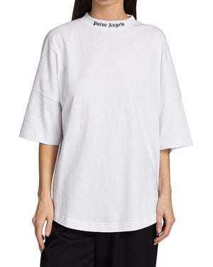 Palm Angels Classic Oversized Logo T-Shirt - White