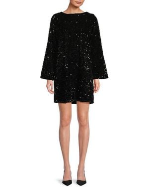 Vero Moda Sequin Bow Minidress - Black