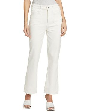 PAIGE Claudine High-Rise Stretch Flared Jeans - White