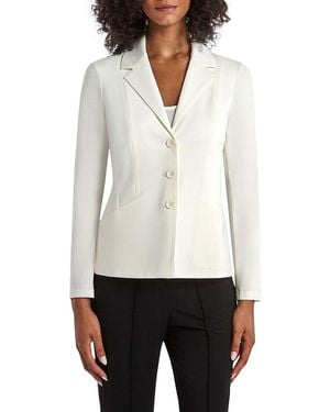 Capsule 121 Sight French Knit Button-front Blazer - White
