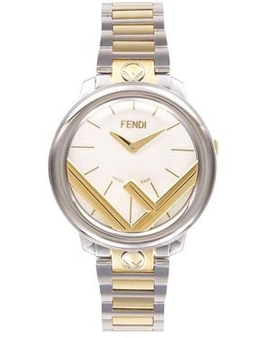 Fendi Run Away 36Mm Ion-Plated & Stainless Steel Round Quartz Watch - Metallic