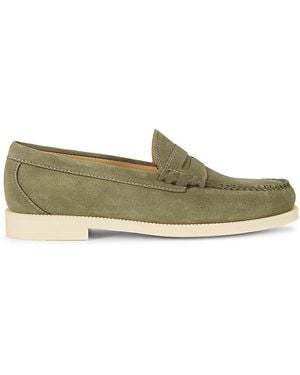 G.H. Bass & Co. G. H. Bass Larson Suede Penny Loafers - Green