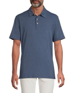 Faherty Hemp-Blend Polo Shirt - Blue