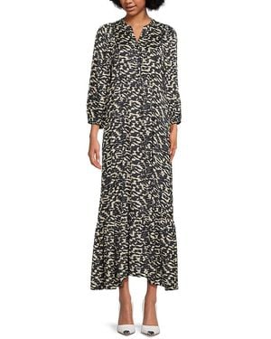 Ba&sh Agatha Printed A-Line Maxi Dress - Natural