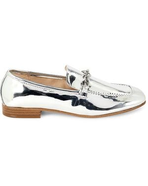 Nine West Erands Metallic Loafers - White