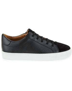 Allen Edmonds Fisher Leather Low-top Sneakers - Black