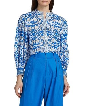 Alice + Olivia Alice + Olivia April Top - Blue