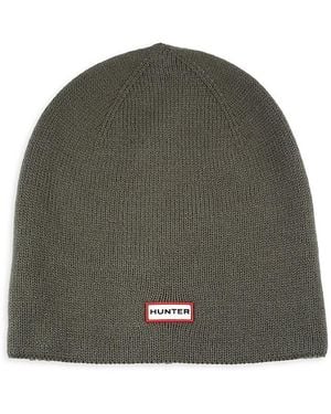 HUNTER Wool Blend Beanie - Green