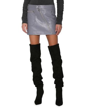 Walter Baker Gavriel Leather Miniskirt - Black