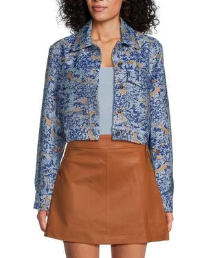 10 Crosby Derek Lam Marc Floral Jacket - Blue