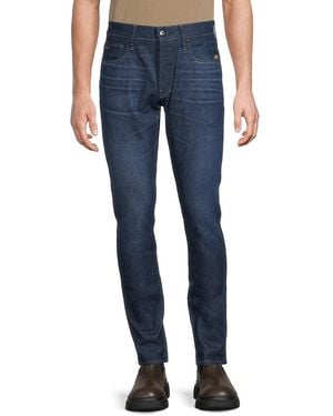 G-Star Whiskered Slim Fit Jeans - Blue