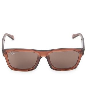 Ray-Ban Rb4396 57Mm Rectangular Sunglasses - Brown