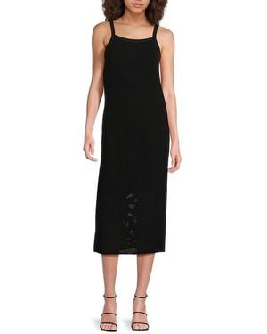 Theory Rib-Knit Midi-Dress - Black