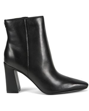 Nine West Reraye 85Mm Leather Ankle Boots - Black